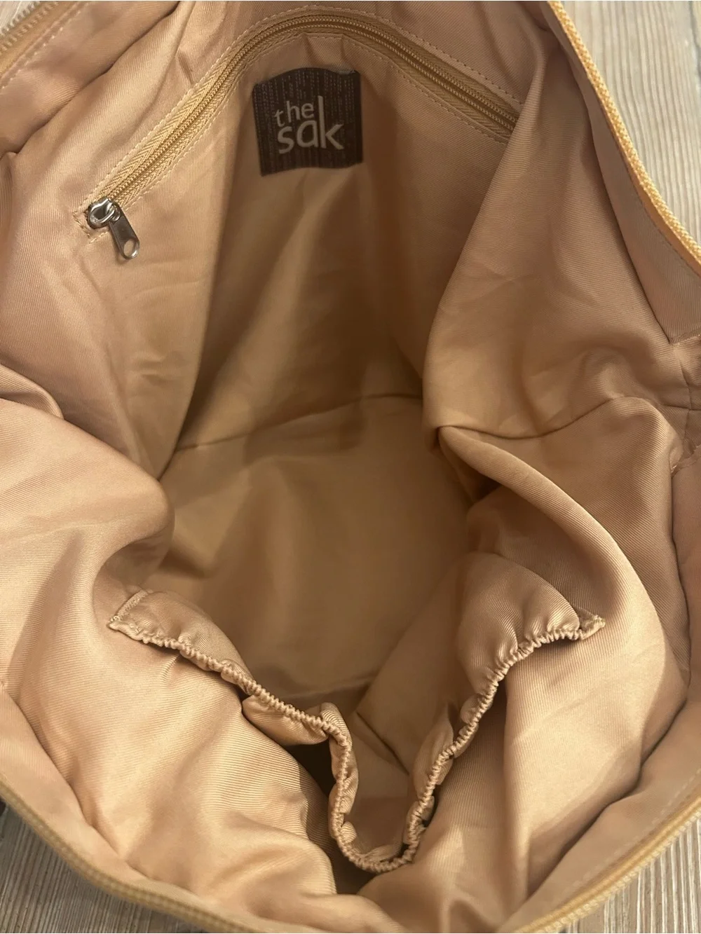 The Sak NEW!!!! Indio Crochet Satchel, Sand Stripe NWOT!!!!!